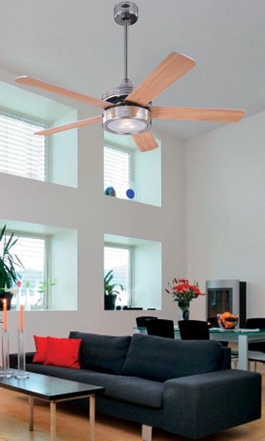 A la hora de elegir tu lámpara ventilador hay que tener en cuenta el tamaño de la habitación y la altura del