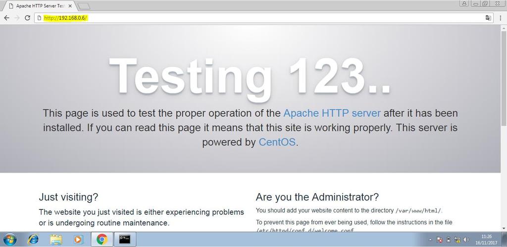Como podemos verificar en la captura, estamos accediendo al servidor a través de protocolo HTTP, ya que, aun no hemos asegurado nuestro servicio.