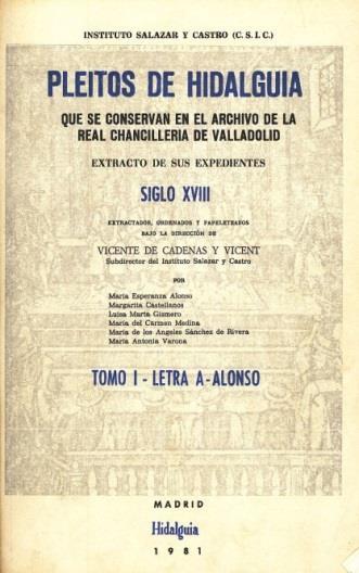 Normas básicas para las investigaciones genealógicas. - Madrid : Instituto Salazar y Castro C.S.I.C., 1978. - 24 p. ; 17 cm VC/13465/4 Notas para la historia de la Asociación de Hidalgos.