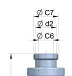 Medidores de caudal de tubo de vidrio Serie 6000 Modelo 6015 (SMS 1145) NW 15(M1) 25(M2) 40(M3) 50(M4) 65(M5) 80(M5) 100(M5) Ø C7 Rd Rd Rd Rd Rd Rd Rd 40-6 48-6 60-6 70-6 85-6 120-4 140-4 Ø C6 22,5