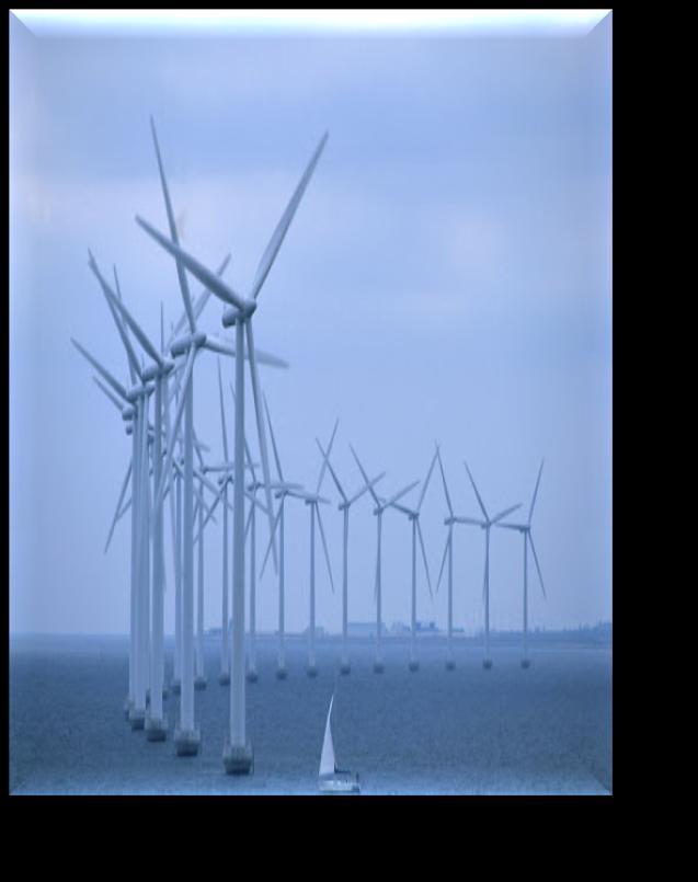 Introducción a la Energía Renovable Energía eólica Aunque muchas turbinas eólicas se han instalado solas, como pruebas para demostrar la tecnología, la tendencia actual es construir granjas