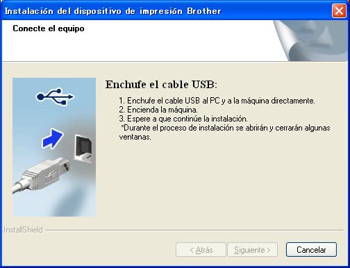 USB Windows Pr usurios con cle de interfz USB pr Windows 9 Antes de efectur l instlción Asegúrese de que el ordendor se encuentre encendido y que hy inicido sesión con derechos de dministrdor.