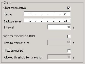5.- Configuración del PLC como servidor SNTP: Para habilitar el PLC AC500 como servidor SNTP basta con: Seleccionar la opción Server mode active, Introducir una dirección IP de red compatible con la