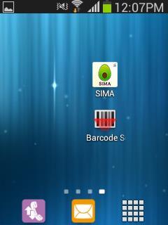 IV. Uso de la aplicación SIMA Una vez instalada la aplicación SIMA, será necesario ubicar el icono de la misma en el menú de aplicaciones o en las pantallas del teléfono.