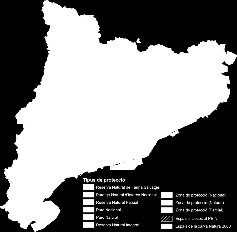 Dades del medi ambient Espais naturals de protecció especial (ENPE), Pla d espais d interès natural (PEIN) i xarxa de Natura Parcs de Catalunya Any de Superfície Superfície Observ.