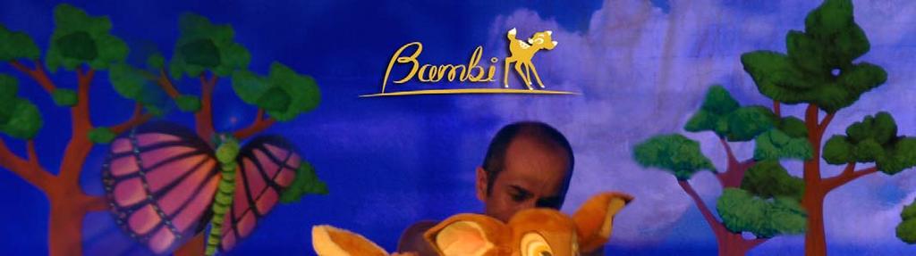 espectacle BAMBI MALLORCA SO - Mallorca Bambi és un cérvol petit, tímid i insegur que viu al bosc amb els seus pares.