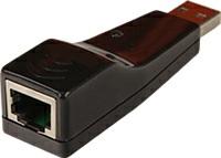 80 Adaptador USB a red 10/100 base TX RJ45 LM9056 1 El adaptador USB a Ethernet ofrece un acceso sencillo a la red sin necesidad de montar una tarjeta insertable.