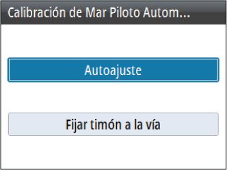 Sintonización del piloto automático Ú Nota: La sintonización del piloto automático debe realizarse por separado para los perfiles de velocidad baja y alta.