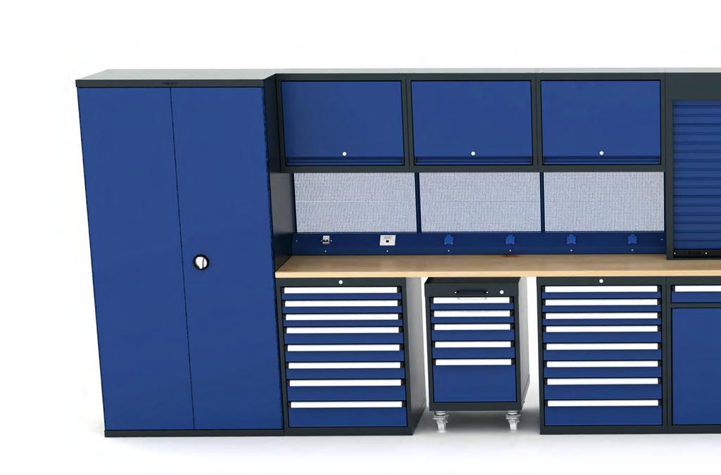 EN FR Ensemble d armoires modulaires pour postes de travail. Adaptable selon les besoins.
