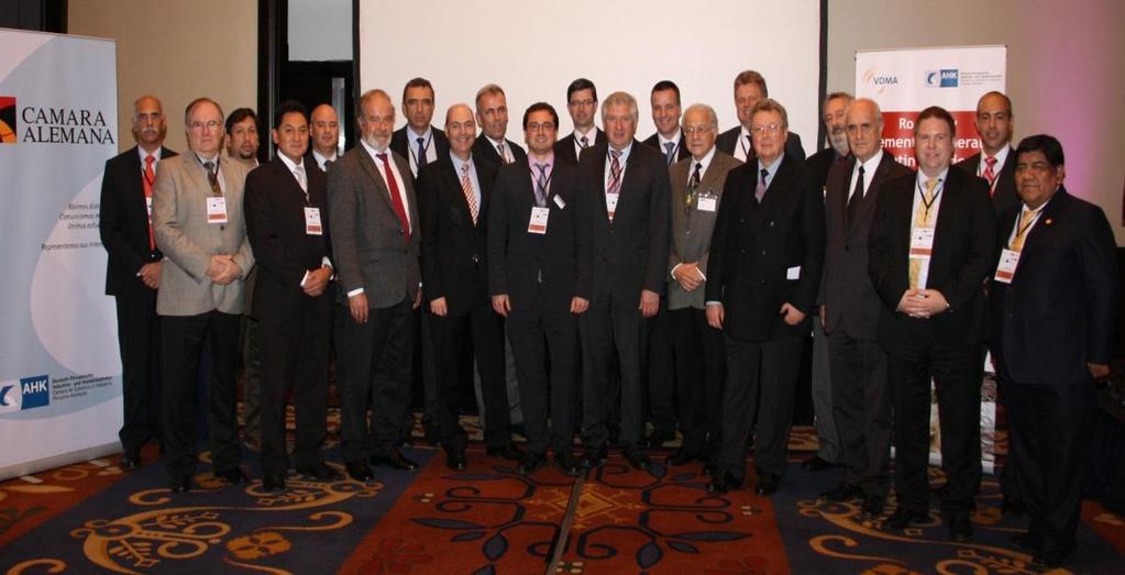 Delegaciones alemanas con el VDMA (Asociación gremial del sector