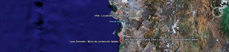 Problemas geotecnicos desde Lima hasta