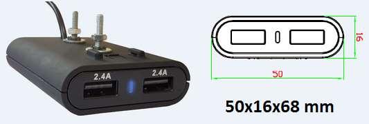 F24V Series - USB CHARGERS Input 6/30V -