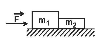 Una fuerza F se aplica sobre uno de ellos como muestra la figura 10. La aceleración del sistema vale 6.