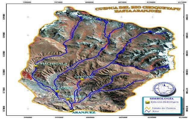 Las figuras 3 y 4 muestran el mapa hidrológico de las Cuencas: Cerrada