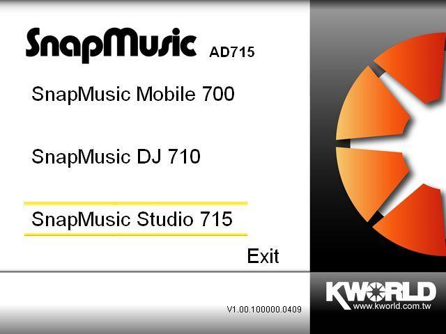 Capítulo 2: Instalación del software para SnapMusic Studio 715 El paquete SnapMusic Studio 715 viene con utilidades completas para Windows.
