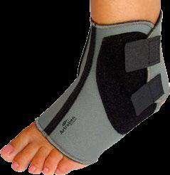 Rehabilitación después de esguinces y lesiones de tobillo. Se ajusta al tobillo mediante cierres de velcro.
