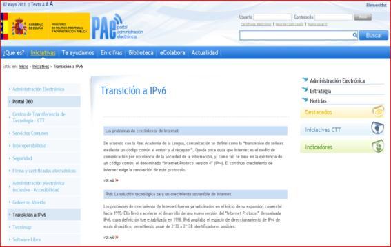Plan de fomento para la incorporación del Protocolo de Internet IPv6 en España Pilotos Incorporación