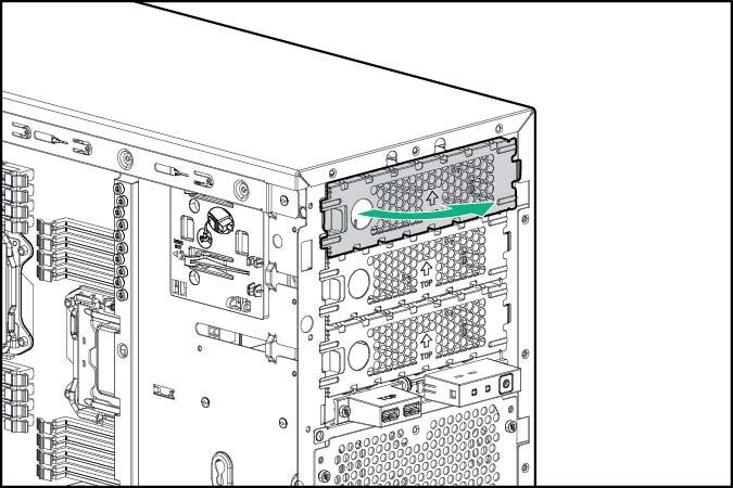 a. Desconecte todos los cables de alimentación de la fuente de alimentación. b. Desconecte todos los cables de alimentación del servidor. 4. Coloque el servidor en posición horizontal. 5.