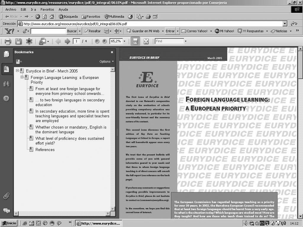 Interior IDEA 6:Maquetación 1 9/5/08 21:20 Página 373 Documentos e información generada por EURYDICE: su