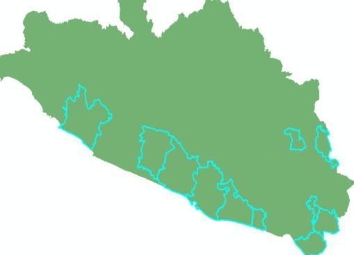 Sinaloa, Colima, Michoacán, Baja California Sur, Chiapas, Hidalgo y San Luis Potosí.