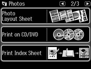 Printing Photos from an Index Sheet Stampa di foto da un foglio di indice Impresión de fotos a partir de una hoja de índice Imprimir fotografias a partir da folha de índice