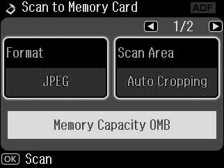 Scanning to a Memory Card Scansione su una scheda di memoria Escaneado a una tarjeta de memoria Digitalizar para um cartão de memória A R & 26 B R & 28 Insert a memory card.