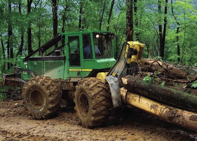 44 Maquinaria e instalaciones forestales Respecto a las condiciones de seguridad que debe reunir un tractor forestal, destacan las siguientes: centro de gravedad bajo, cabina de seguridad contra
