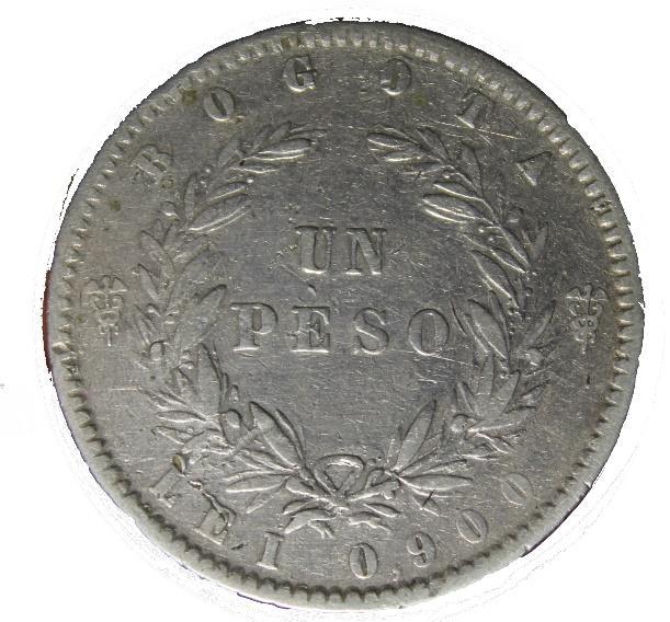 MONEDA DE 1 PESO, 1855 $60.