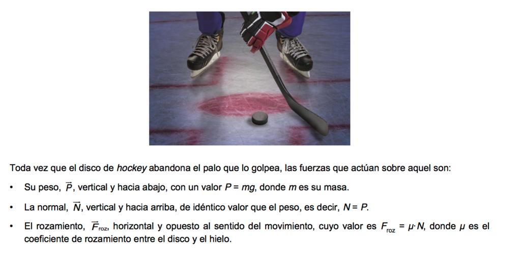 51. Un disco de hockey que ha recibido un golpe sale disparado con una velocidad de 18 m/s y recorre 80 m antes de pararse.