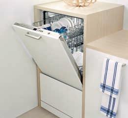 Por ello, los lavavajillas Balay con mandos ocultos incorporan un exclusivo sistema que proyecta una luz roja en el suelo de la cocina mientras éste está en funcionamiento.