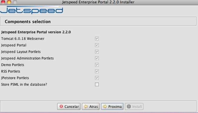 2010-02-01 Introducción a RichFaces. Indicamos la ubicación donde queremos instalar jetspeed y pulsamos el botón Proxima. 2010-01-29 Transformación de mensajes en SOA con OpenESB 2010-01-26 JMeter.