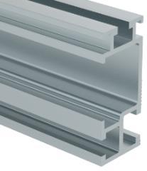 Rail: Features wire management channel and both 1/4 and 3/8 side slots, and 1/4 top slot for clamping