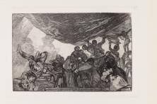 242 x 354 mm (huella plancha) Francisco de Goya y Lucientes, Disparate claro