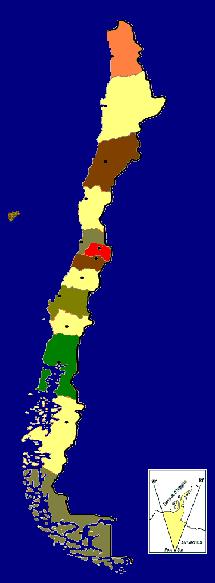 CHILE: geográfico y demográfico Tarapacá Antofagasta Atacama Coquimbo Isla de