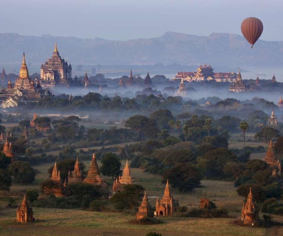 Bagan es uno de los principales lugares de la Asia Budista.