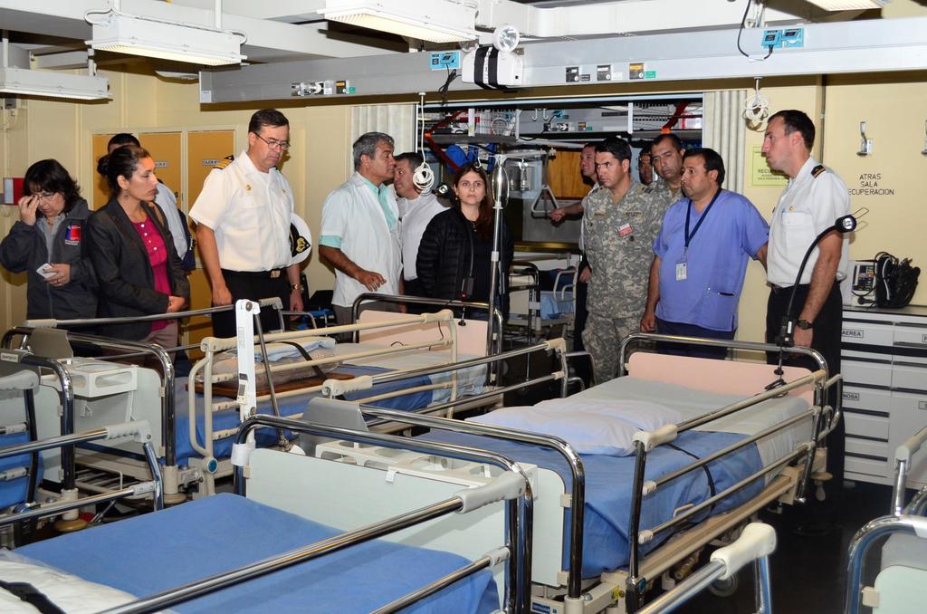 Terremoto 2014 29 cirugías se concretaron gracias al apoyo del buque de la Armada Sargento Aldea.