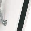 rápida Integrado en el marco de acero reduce el tiempo requerido para colocar la escalera en el