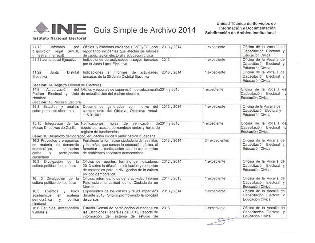 INE Guía Simple de Archivo 2014 11.
