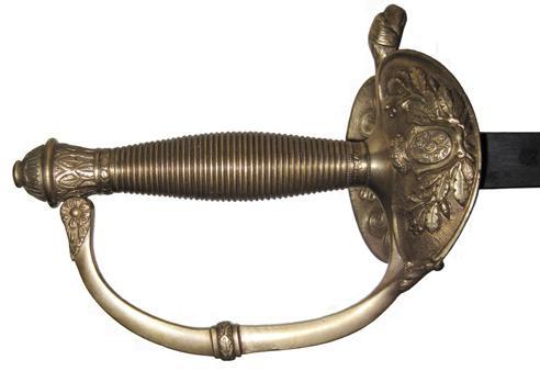 Del mismo tipo, pero con empuñadura dorada, es la espada de ceñir para oficial de Infantería, adoptada por real orden de 30 de enero de 1867, que pondría fin al uso, tanto del sable de