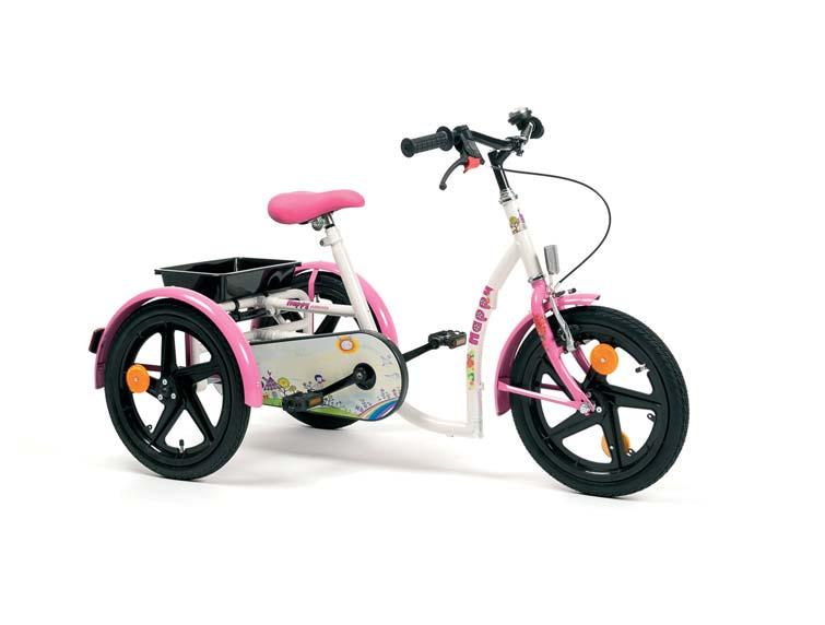 2215 HAPPY - 100% para niñas De colores rosados combinado con blanco y una bandeja trasera, ideal para transportar juguetes.