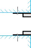 SLIM.TEX S08 Marco encastrable Perfil para marco montado en un hueco en la pared, techo, mueble, estructura, etc. Profundidad: 8 mm. Medidas perfil: 8 x 30 mm. Tamaño de ranura: 12 x 4 mm.