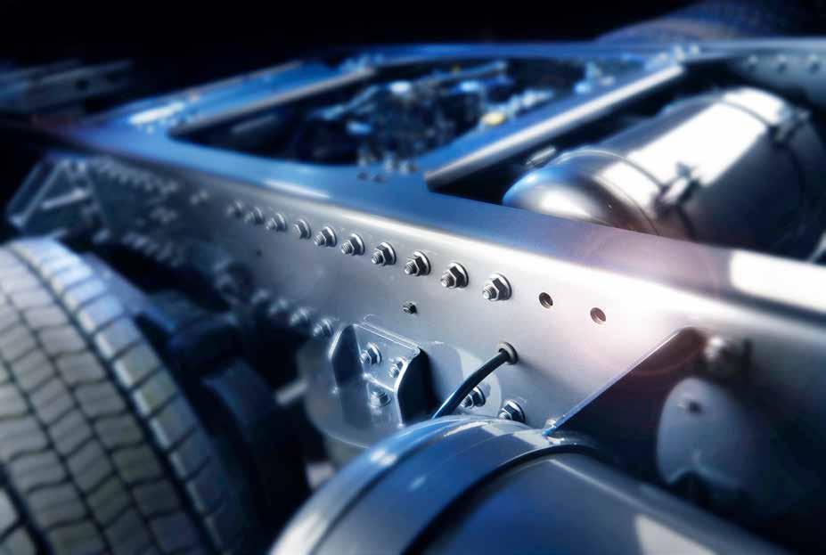 La base perfecta para cualquier superestructura Ligera, resistente y excelente capacidad de maniobra El eficiente diseño del nuevo chasis también ayuda a alcanzar la eficiencia que caracteriza al