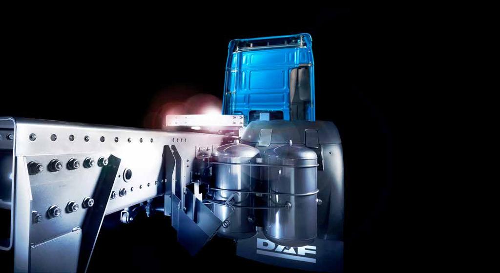 DAF XF CHASIS 16 17 Fácil para carroceros En nuevo XF ofrece un extenso programa de módulos para carrocerías (BAM) que facilita en gran medida el trabajo de los carroceros.