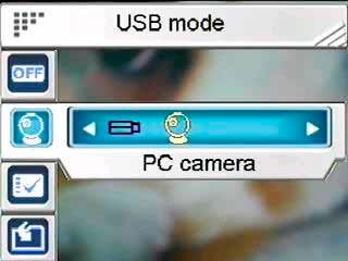 comunicación en línea. Nota: antes de conectar la cámara como cámara de PC, instale el controlador del CD-ROM. 3.