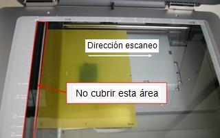 Figura 30. Dirección de escaneo [13]. 12. Cuidar que las tiras estén centradas en la cama del escáner sin cubrir la ventana de calibración. Las tiras deben colocarse en una sola fila.