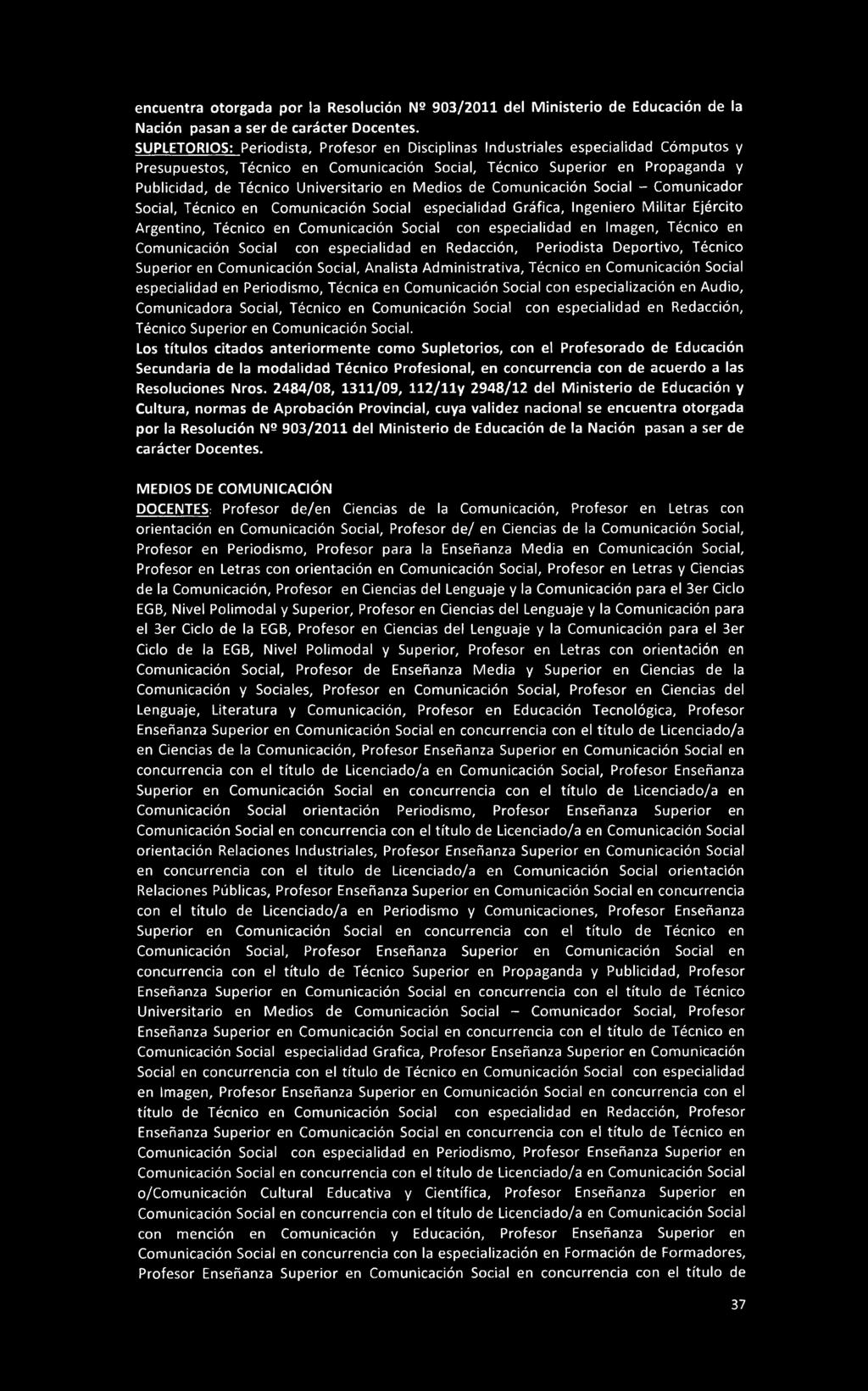 Propaganda y Publicidad, de Técnico Universitario en Medios de Comunicación Social - Comunicador Social, Técnico en Comunicación Social especialidad Gráfica, Ingeniero Militar Ejército Argentino,