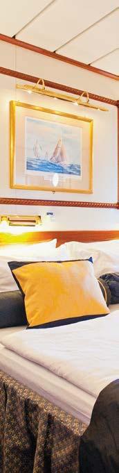 DESCANSO ASEGURADO Nuestros barcos ofrecen todas las comodidades de un complejo hotelero de lujo, desde cama doble a dos camas individuales.