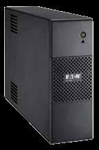 Eaton 5S Proporciona una efectiva protección energética, incluso en ambientes con perturbaciones eléctricas ya que las fluctuaciones del voltaje son automáticamente corregidas usando el dispositivo