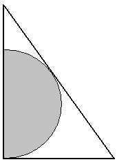 15. Los catetos del triágulo rectágulo mide 1.