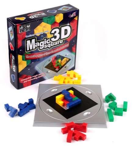 MAGIC 3D SQUARE EXCITANTE JUEGO DE ESTRATEGIA TRIDIMENSIONAL Cada jugador recibe 11 bloques de un color.